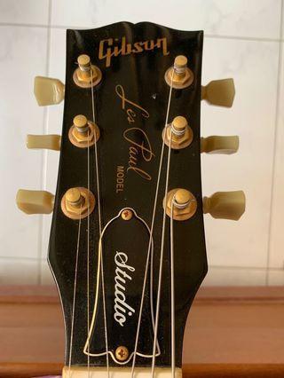 Gibson Les Paul Studio Left Handed Guitar 2009 Wine Red Gold Hardware 