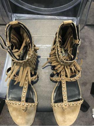 Saint Laurent Fringe Sandals - New and Unworn