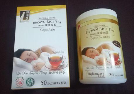 TEH BERAS MERAH HIGHLANDERS / BROWN RICE TEA /红糙米茶(50sachets)
