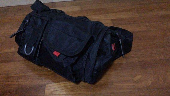 Black Sporty Pouch Bag/ Sling Bag