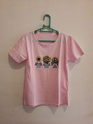 Kaos Pink Sunflower