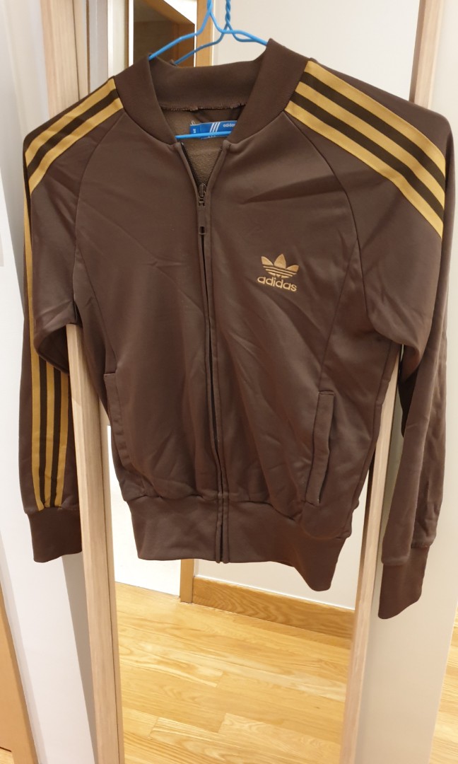 brown adidas jacket