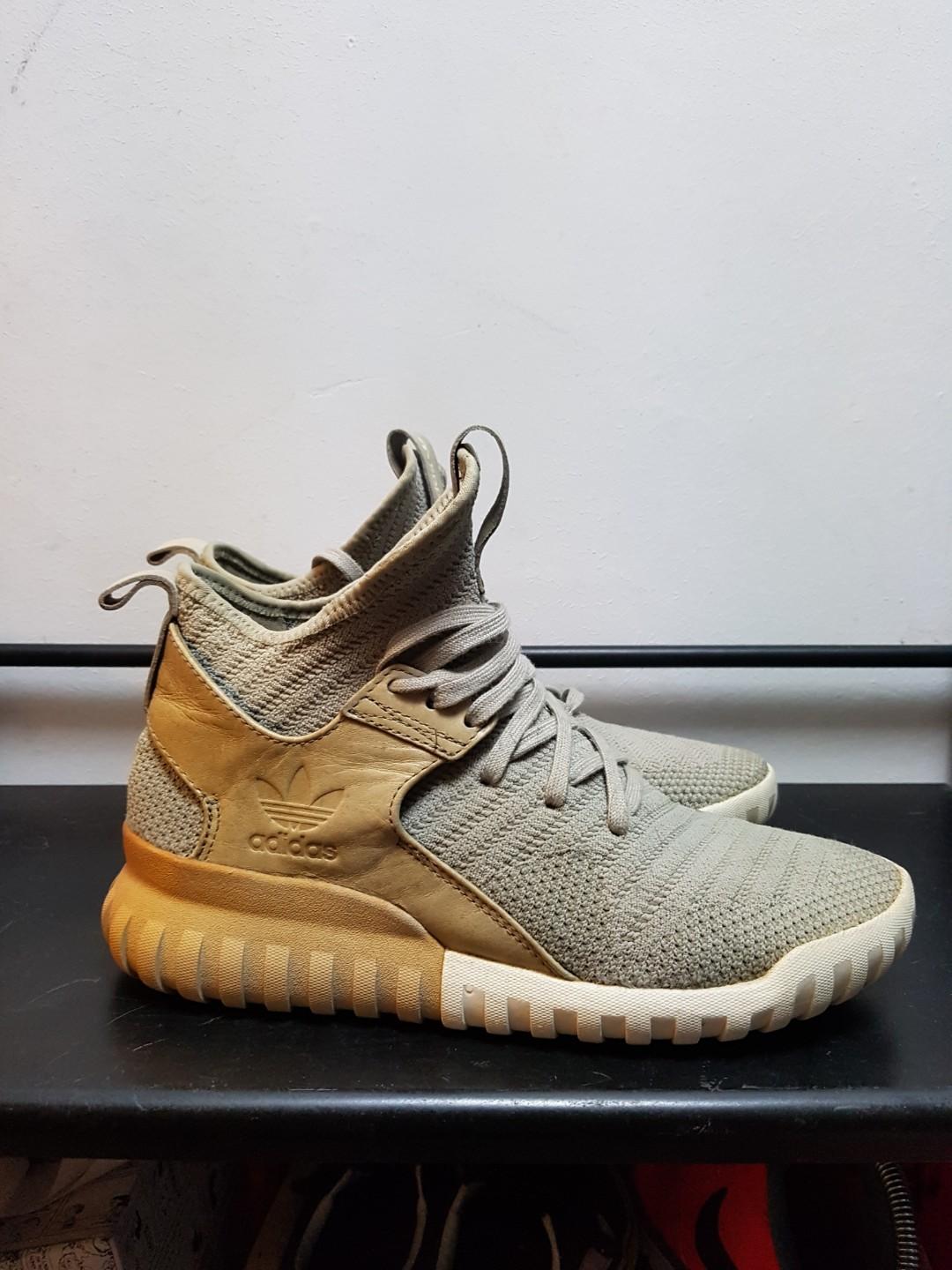 adidas tubular x primeknit mens brown