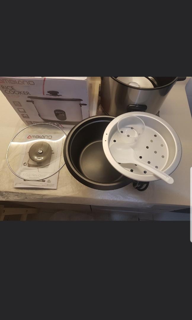 Ambiano 8 Cup Rice Cooker 500W (with steamer tray) > From Australia