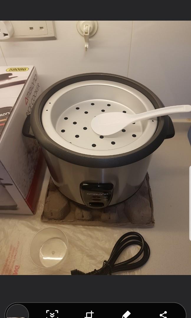 Ambiano 8 Cup Rice Cooker 500W (with steamer tray) > From Australia