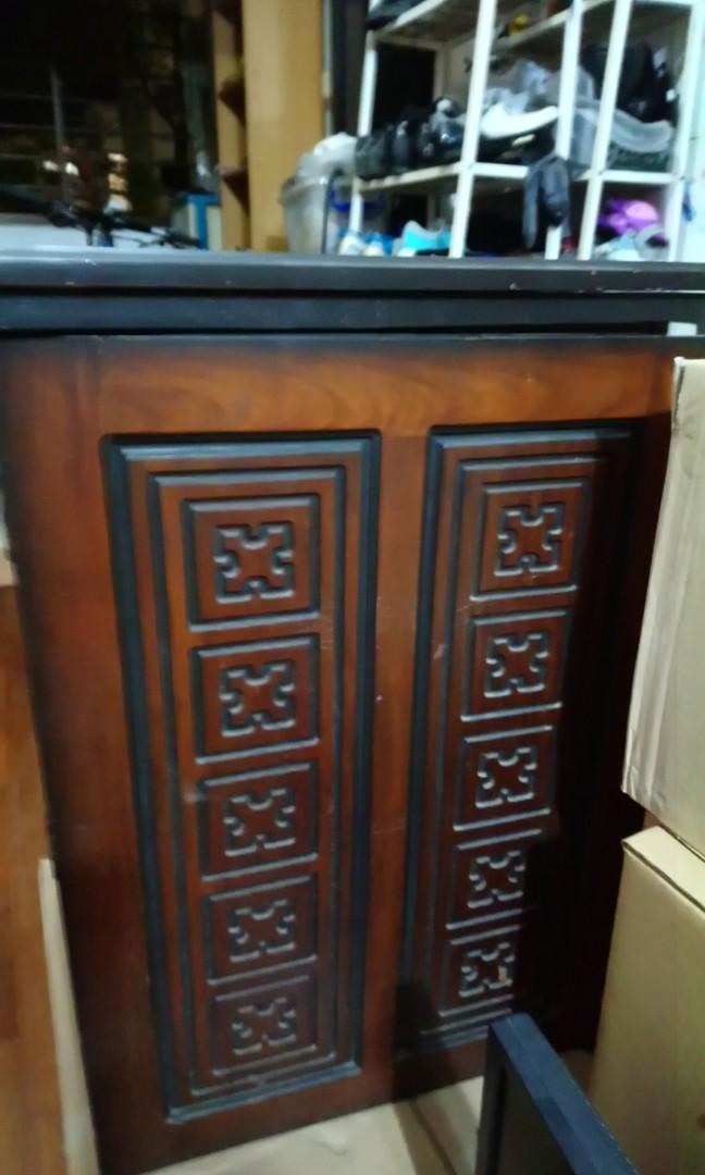 Antique Cabinet With Storage And Antique Sewing Machine House Within Furniture Others On Carousell