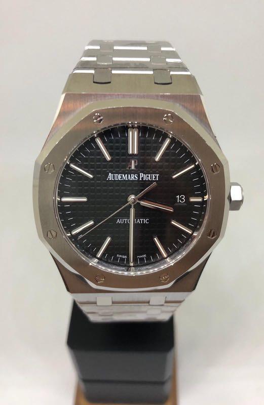 AUDEMARS PIGUET ROYAL OAK 15400 BLACK DIAL Luxury Watches on