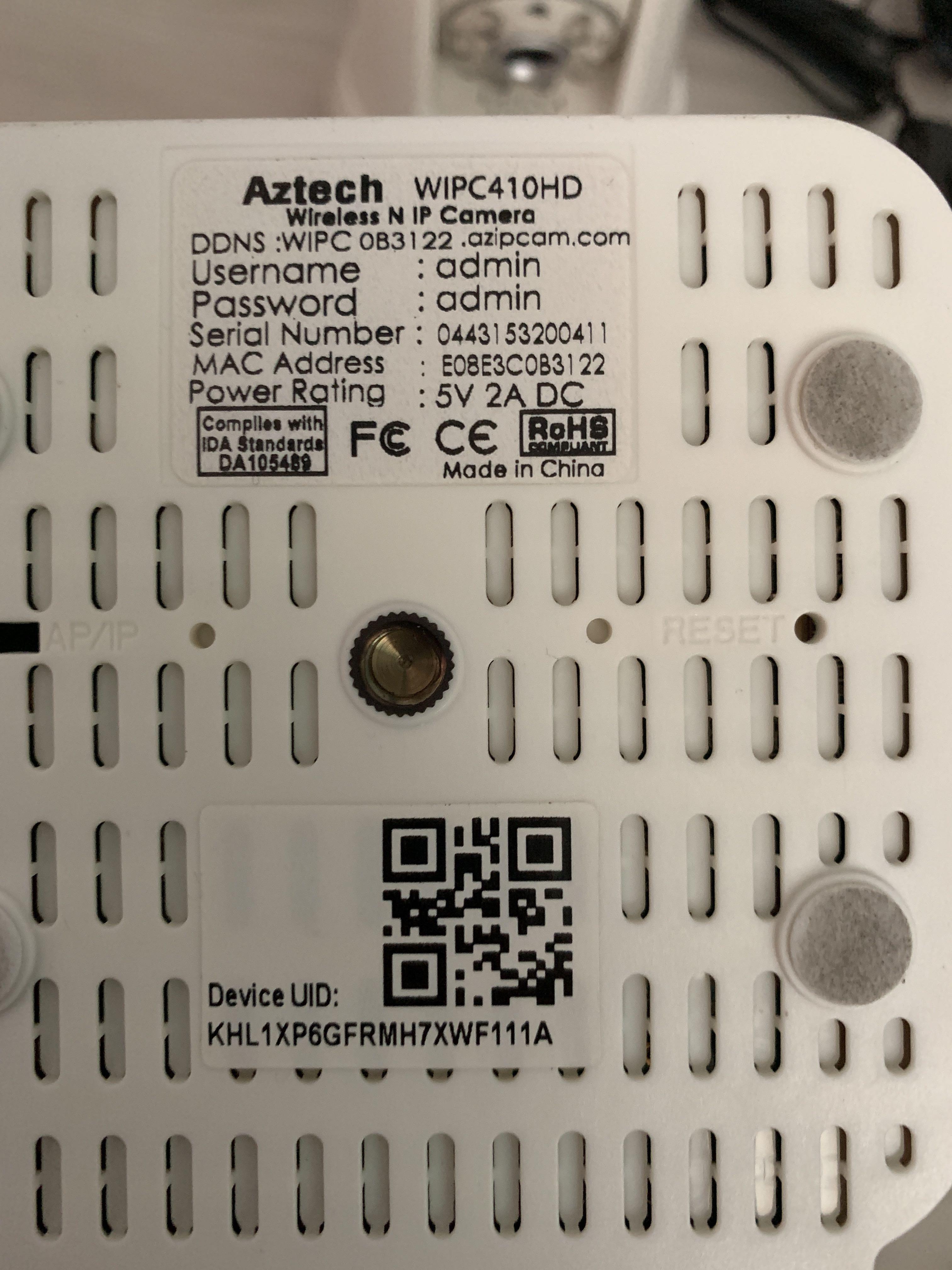Aztech wipc410hd hotsell