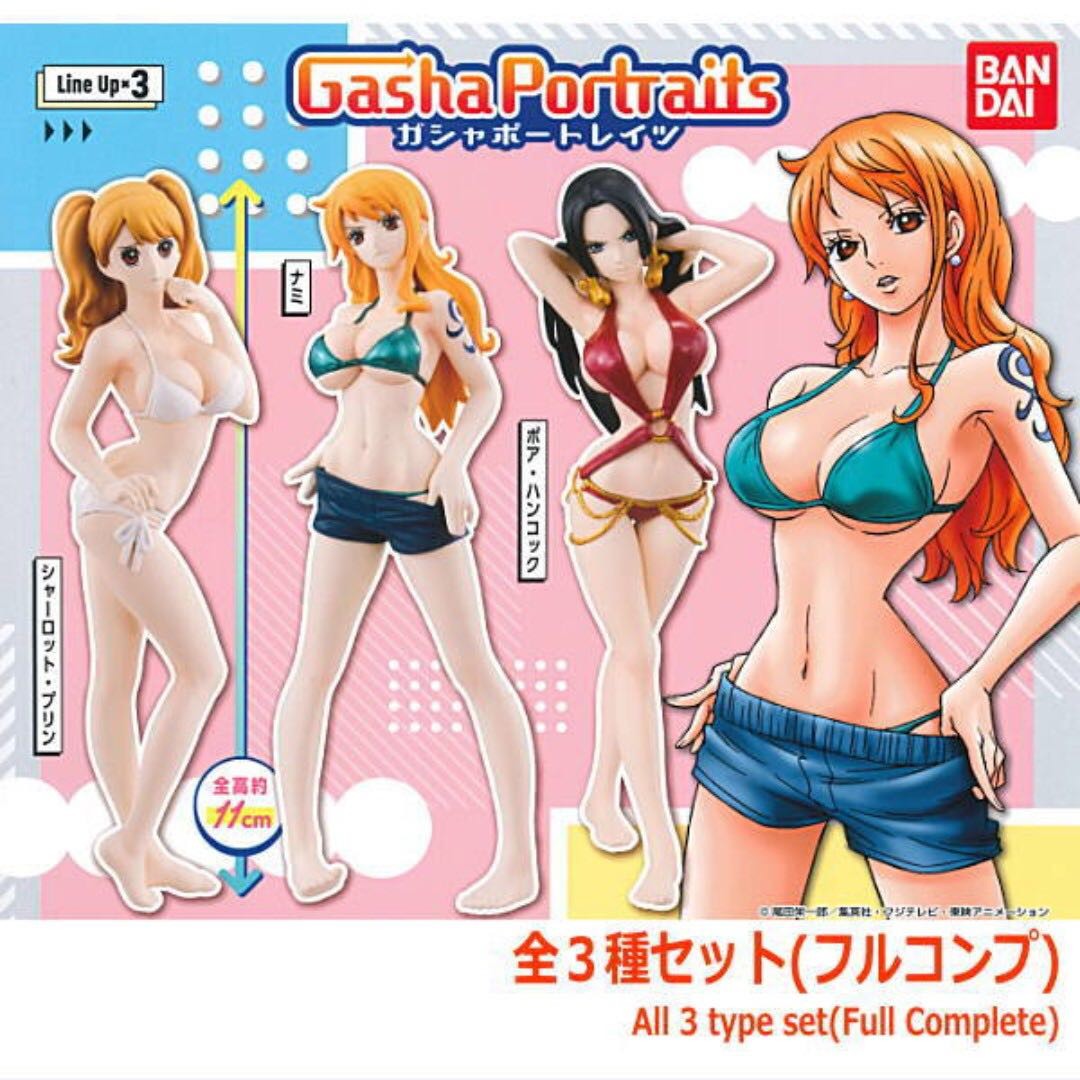 Bandai Gasha Portraits 海賊王one Piece 布琳泳裝女角性感水着扭蛋 玩具 遊戲類 玩具 Carousell