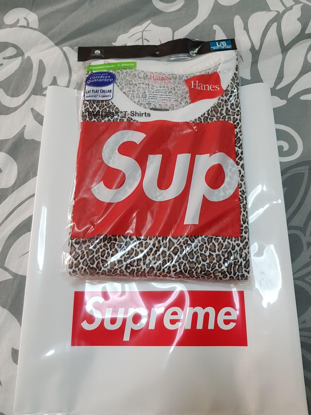 supreme leopard tee
