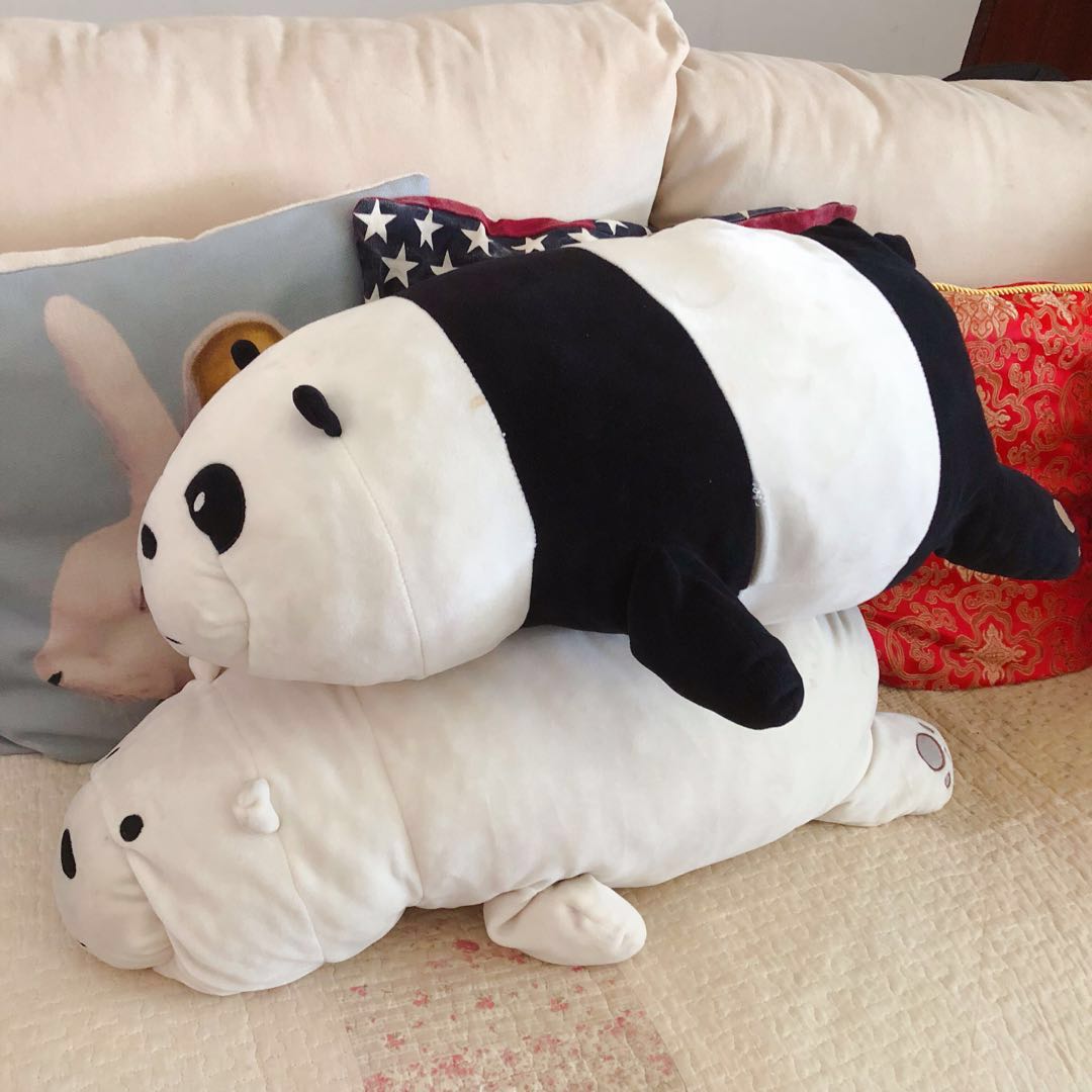 giant we bare bears plush