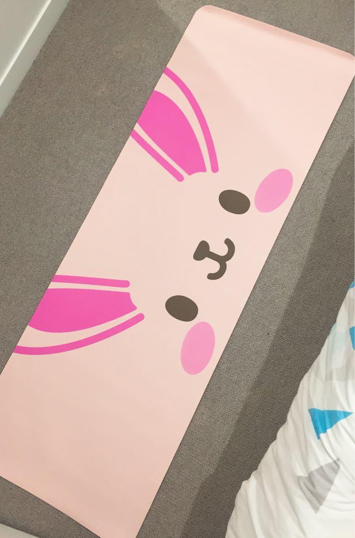 Bunny Rabbit Yoga Mat Sports Gym Fitness On Carousell