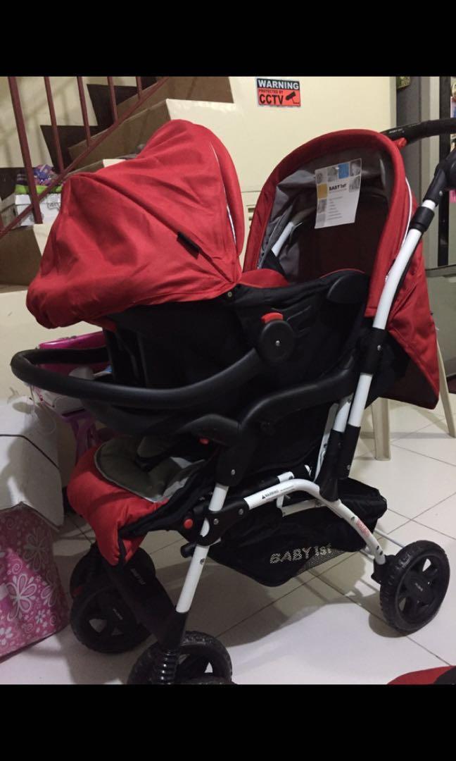 used car seat and stroller set