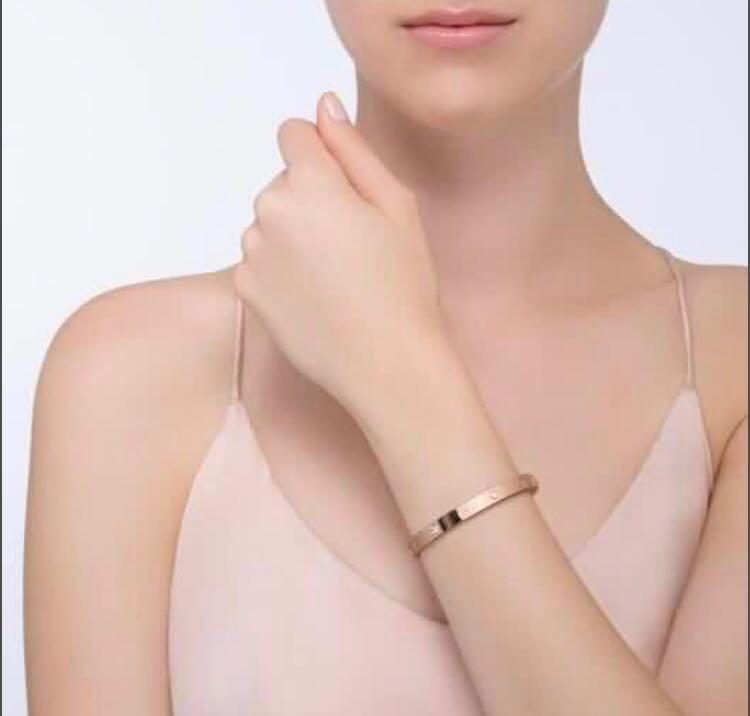 Cartier Love Bracelet Rose Gold With 4 Diamonds Size 16 Luxury Accessories On Carousell