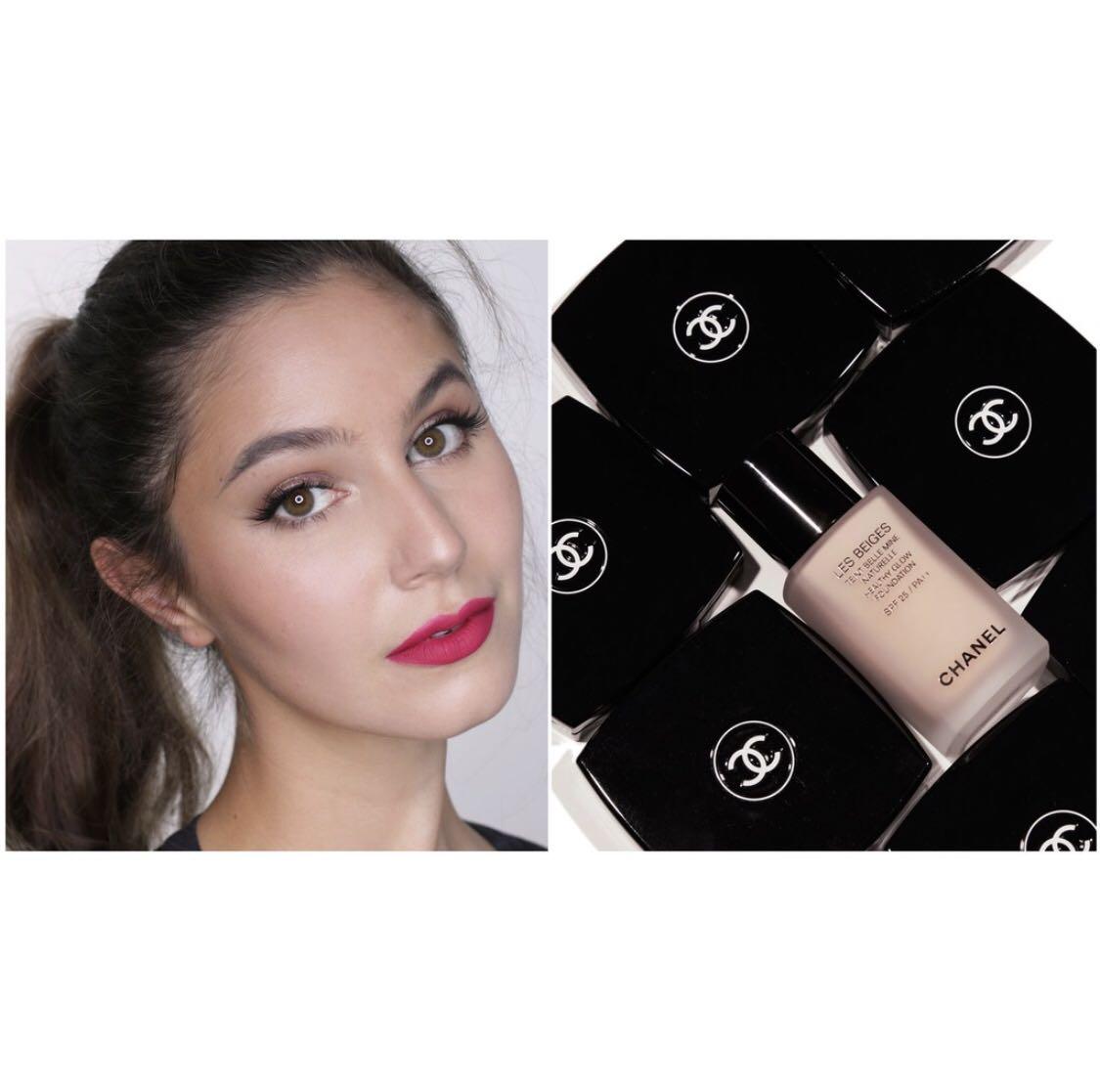 Chanel LES BEIGES Teint Belle Mine Naturalle Healthy Glow Foundation SPF 25/  PA++ N。12 ROSÉ, Beauty & Personal Care, Face, Makeup on Carousell