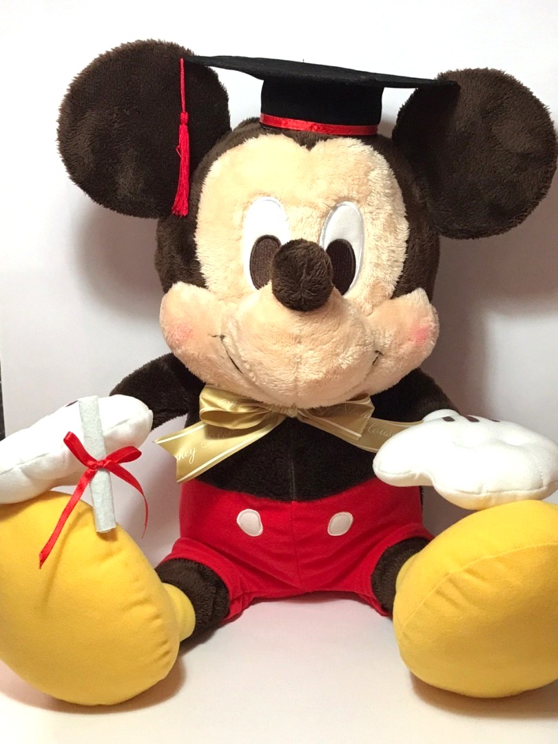 mickey graduation plush