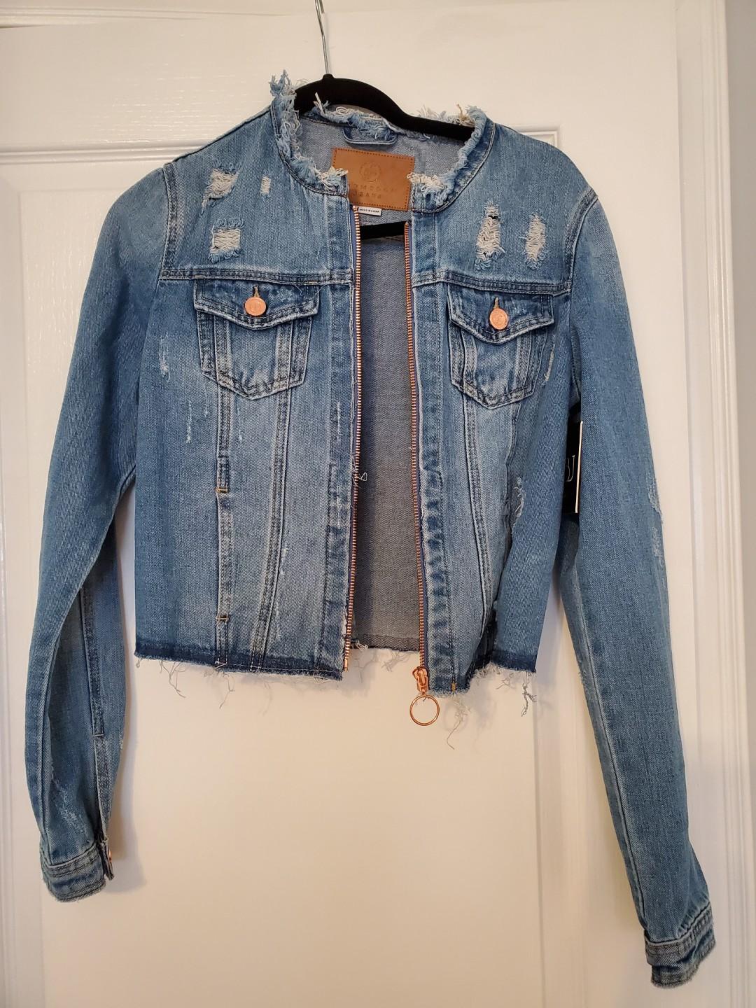 rose gold jean jacket