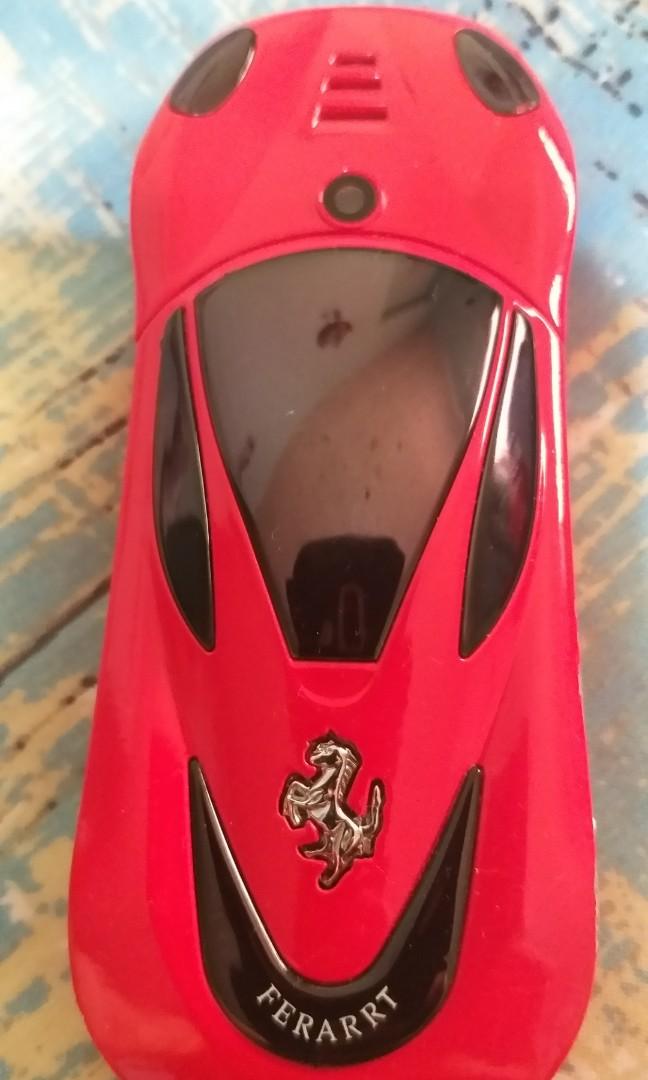 Ferrari car mobile phone (Category: Android Others) located in Cavite. Submitted by indigence (Listing ID 224055483, Image 1). Description: Dual Sim Complete set Good condition With camera and memory card slot With tail lights.