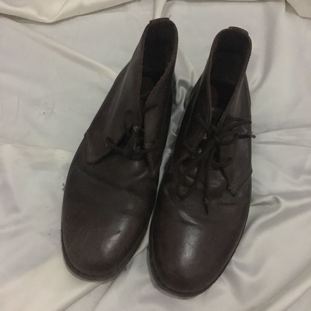 Flankers Leather Boots, Fesyen Pria, Sepatu , Sepatu Formal di Carousell