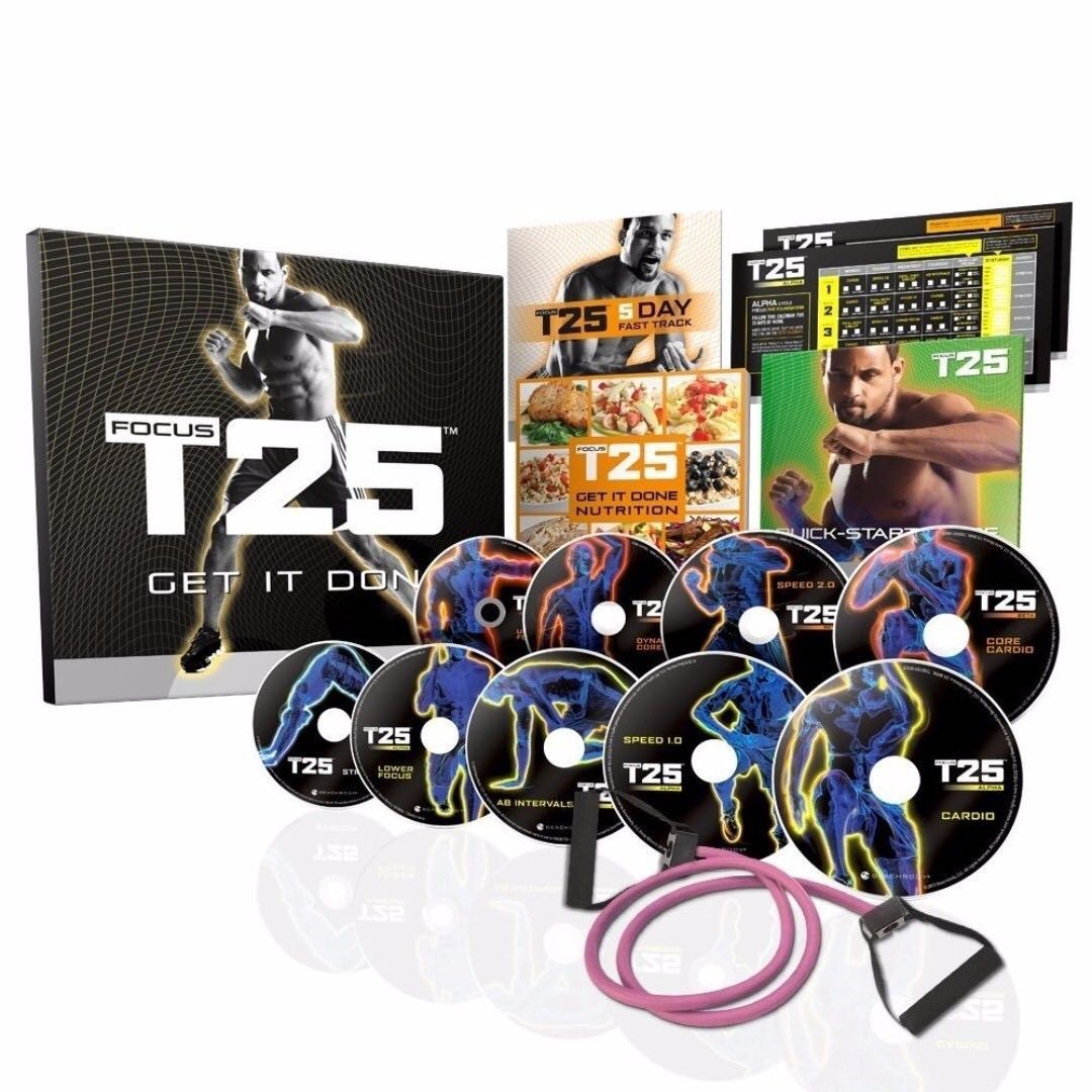 Focus T25 Workout Alpha Beta Gamma Resistance Bands Brand NEW