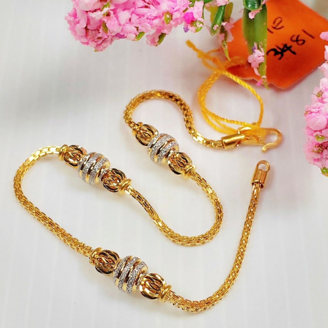 Gelang Emas 916 Asli Women S Fashion Jewellery On Carousell
