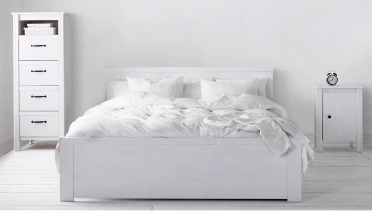Ikea Brusali Bed Frame With 2 Drawers, Is Ikea Discontinuing Malm Bed