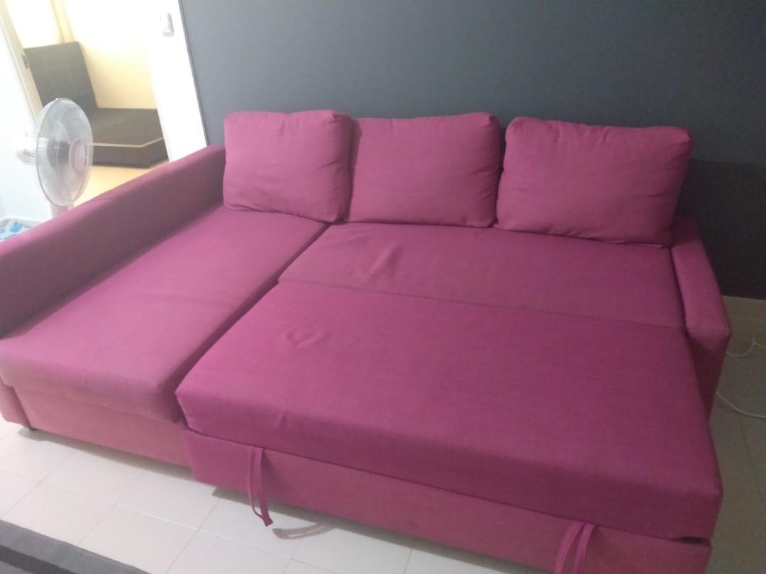 ikea sofa bed chaise storage discontinued