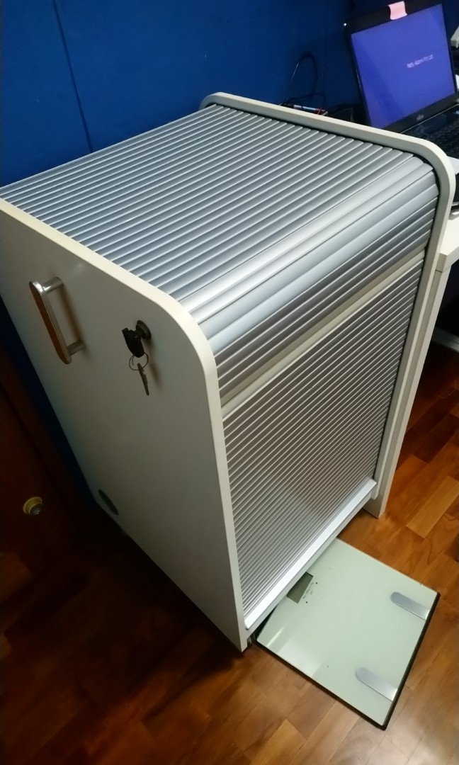 Ikea Storage Cabinet With Lock On Wheels Furniture Shelves Drawers On Carousell