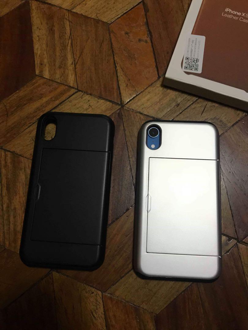 Iphone XR Card Case (Category: Cases & Sleeves) located in Manila. Submitted by razelysonn (Listing ID 224094862, Image 2). Description: Can fit 3 cards Black and silver available 350 fixed.