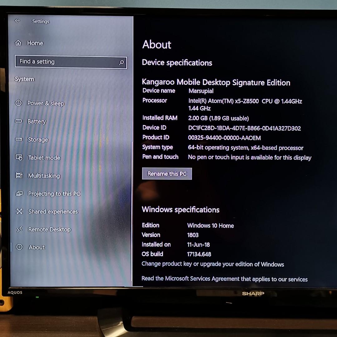 Kangaroo Mobile Desktop Pro HTPC Mini PC, Computers & Tech, Desktops on