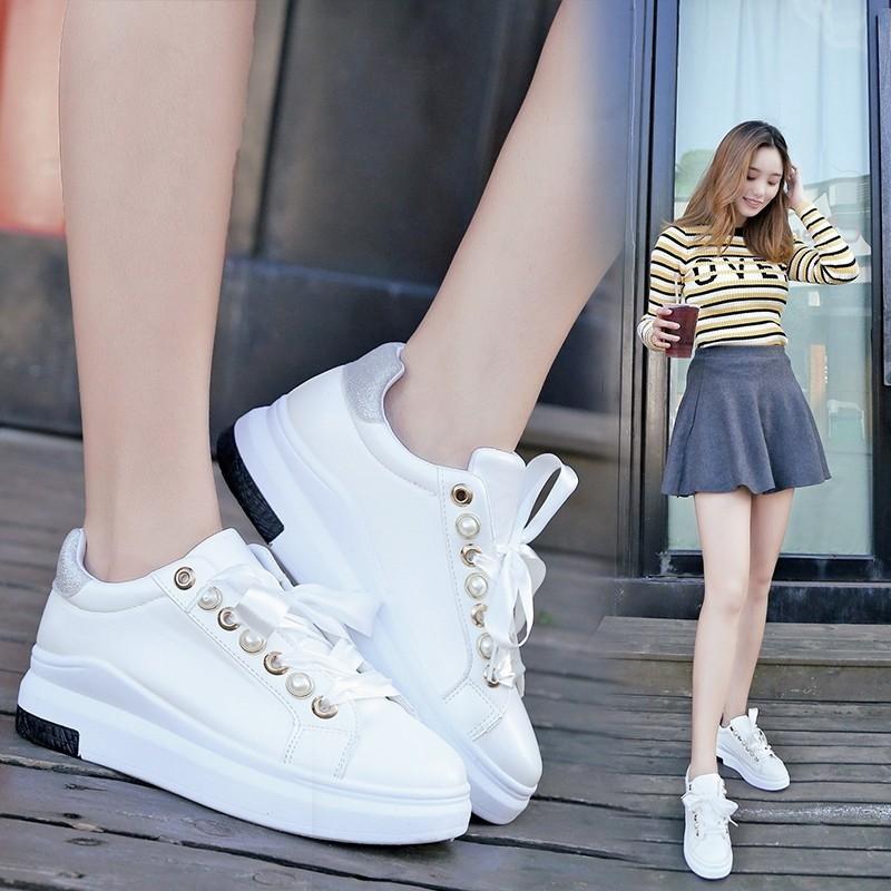 White shoes korean fashion, Women's 