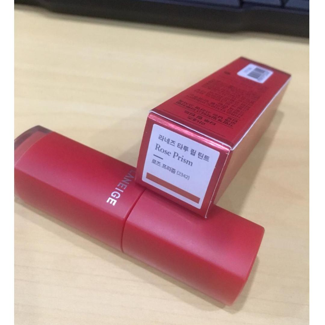 Laneige Tattoo Lip Tint Rose Prism Kesehatan Kecantikan Rias Wajah Di Carousell