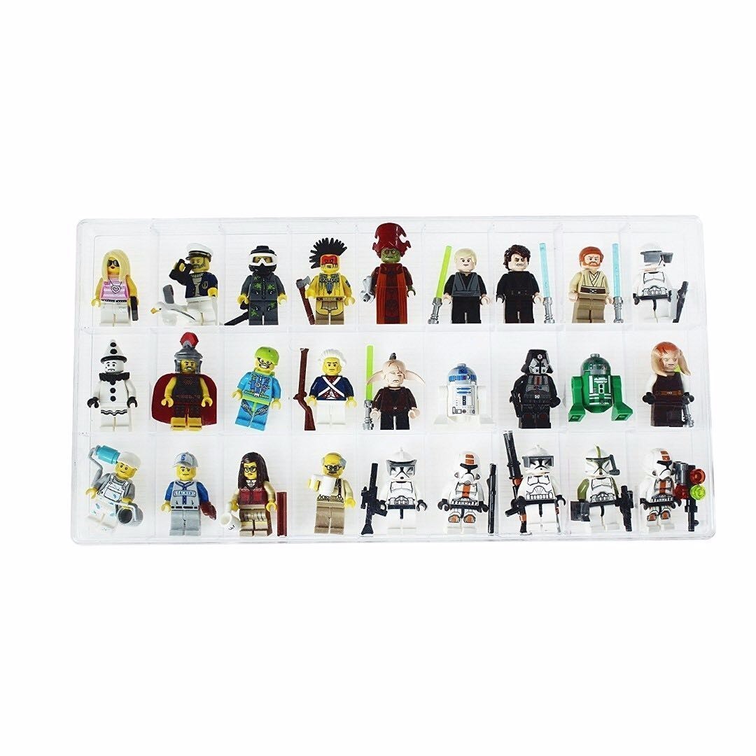 LEGO Minifigures Organizer Box Crystal Clear Plastic Storage Box *Brand new*, Hobbies & Toys
