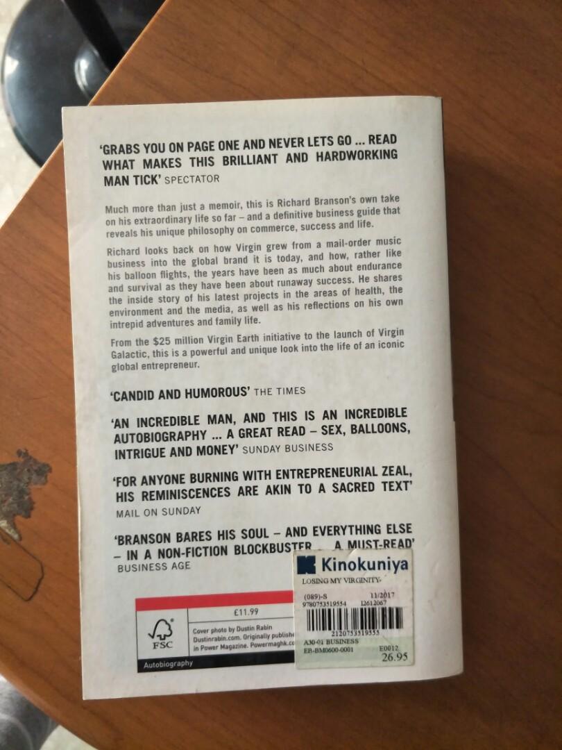 Losing My Virginity By Richard Branson Hobbies And Toys Books And Magazines Fiction And Non Fiction 5317