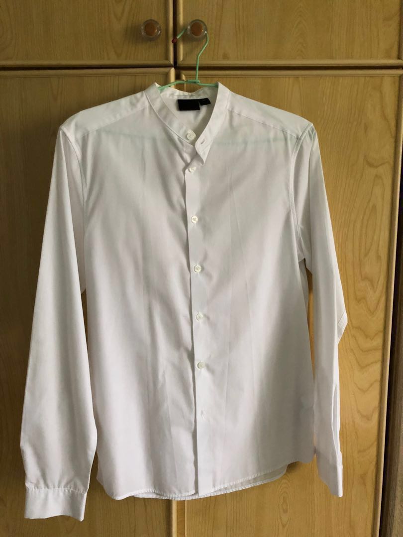 asos long white shirt