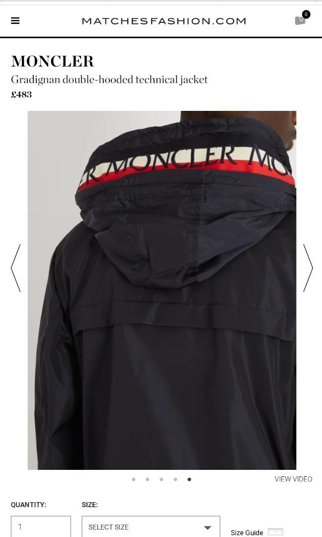 moncler size guide for men's jackets