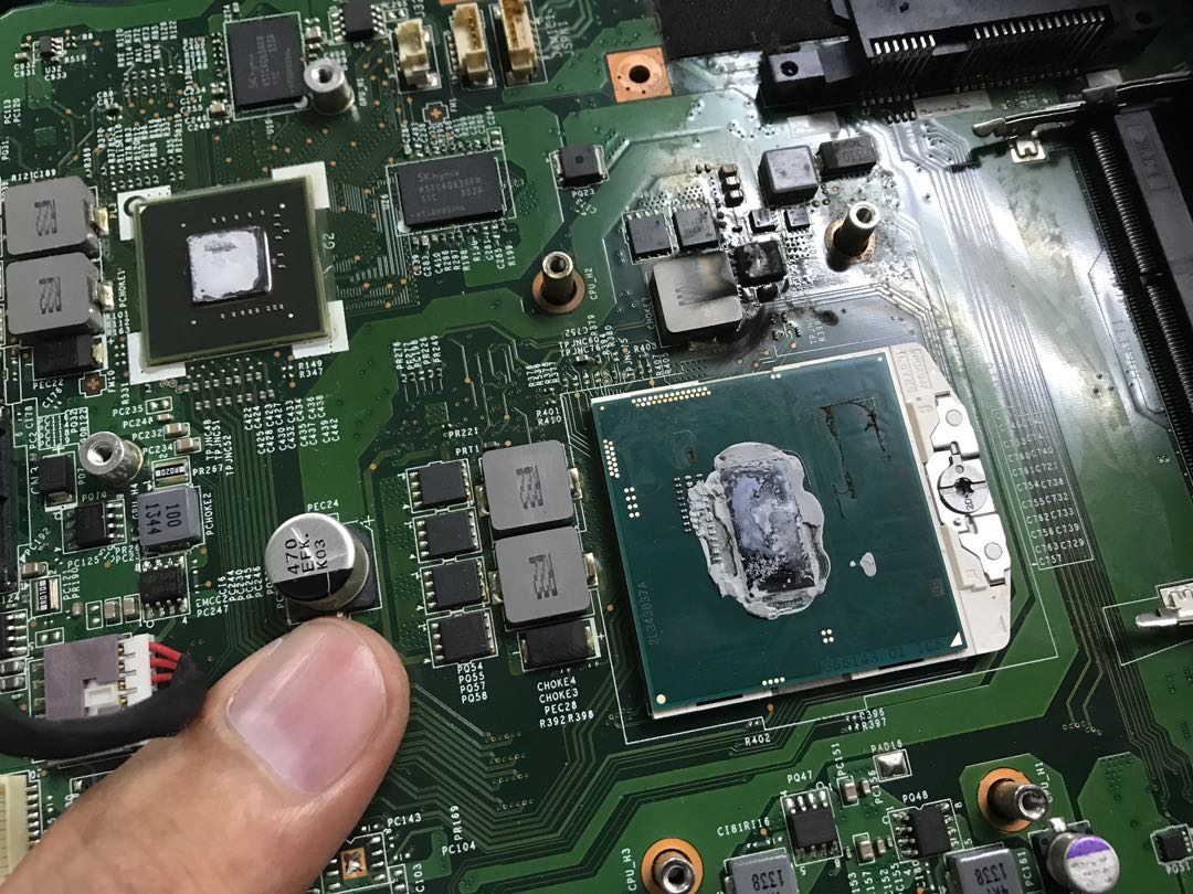 Water Damage Motherboard