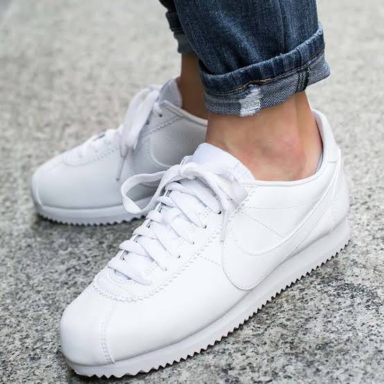 Nike Cortez All White, Men's Fashion 