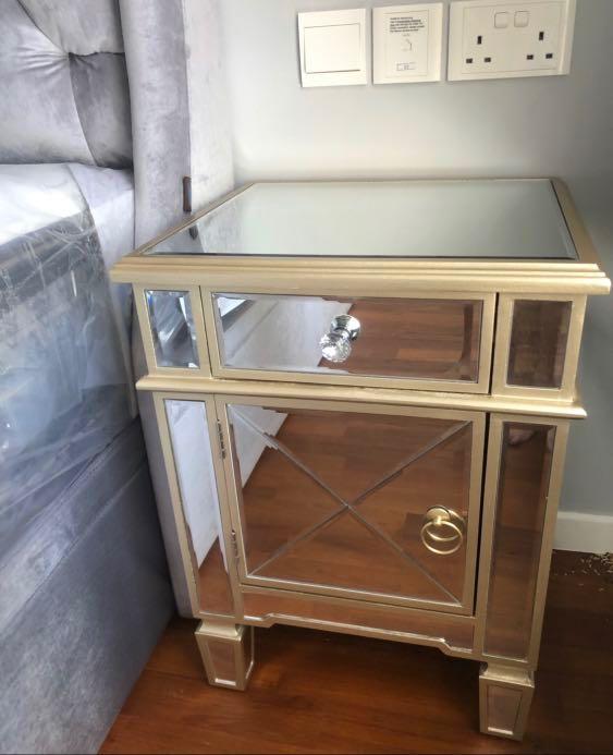 Po Mirror Bedside Nightstand Table Drawer Furniture Tables Po Mirror Bedside Nightstand Table