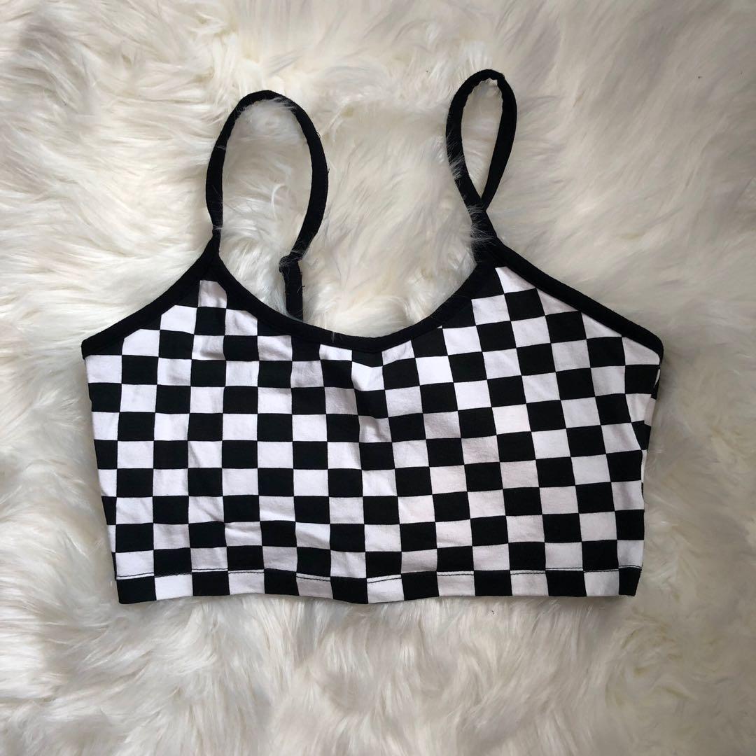 checkered bralette