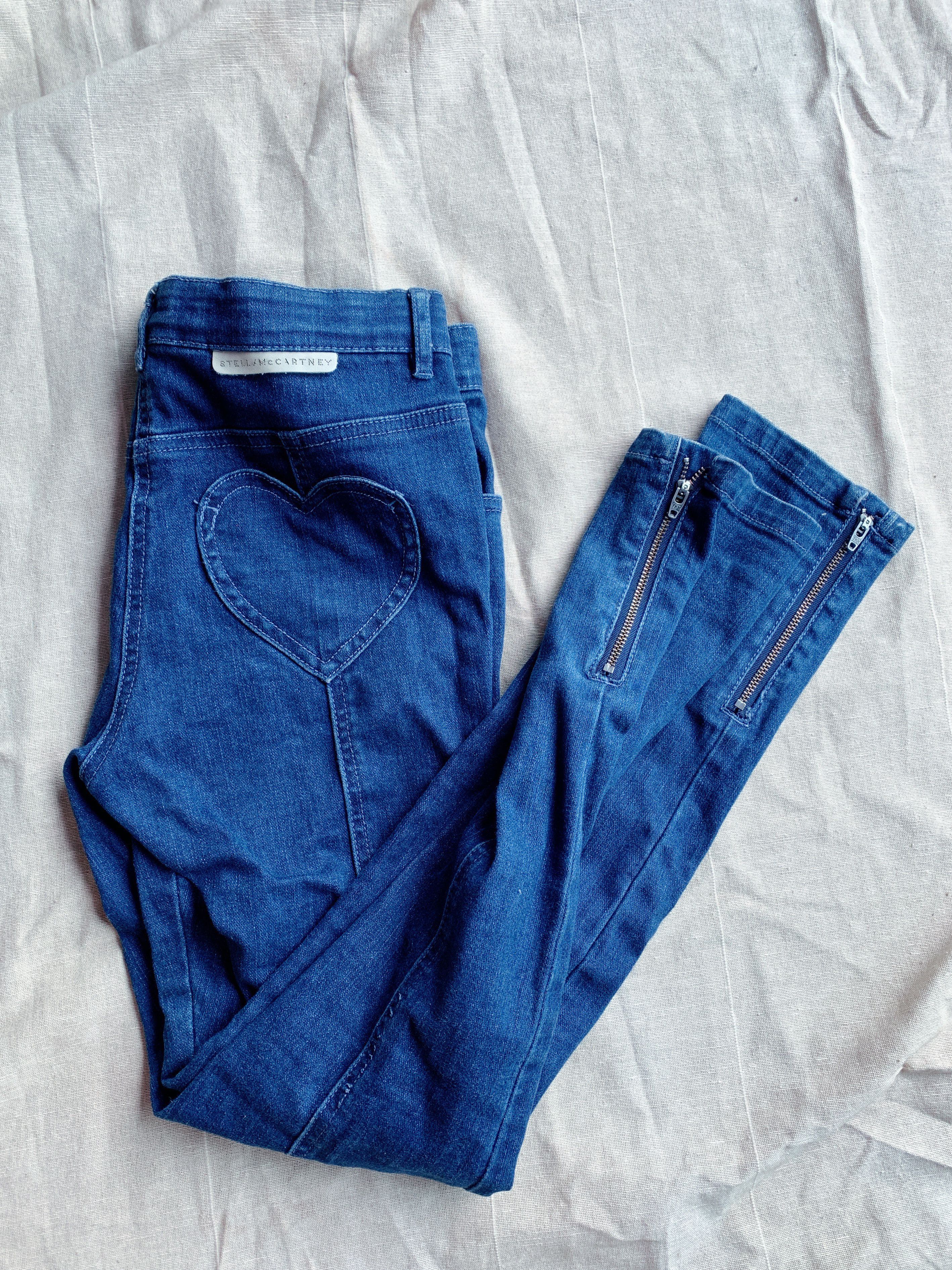 stella mccartney heart jeans