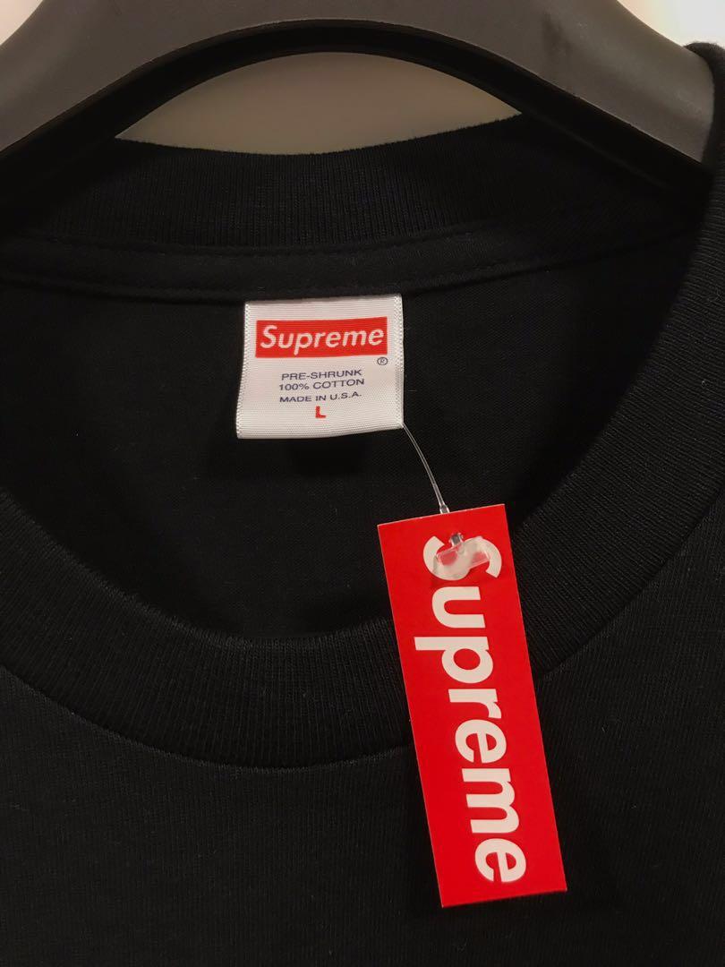supreme system tee black