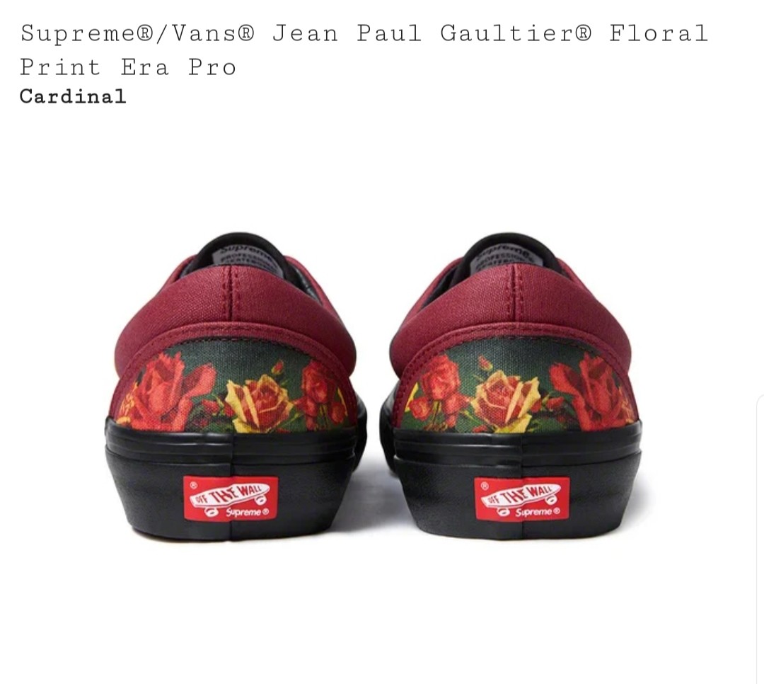 vans x supreme donna rosso