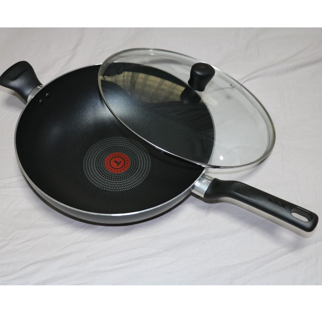 Tefal Classic Wok Pan 32cm W Lid New Home Appliances Kitchenware On Carousell