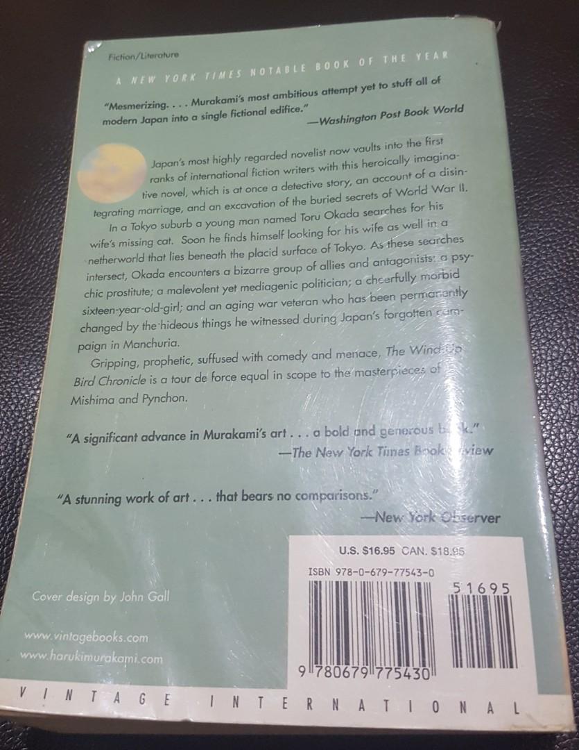 The Wind-Up Bird Chronicle by Haruki Murakami (Category: Storybooks) located in Pasig City. Submitted by secondwaveph (Listing ID 224027490, Image 2). Description: Price does not yet include shipping fee.