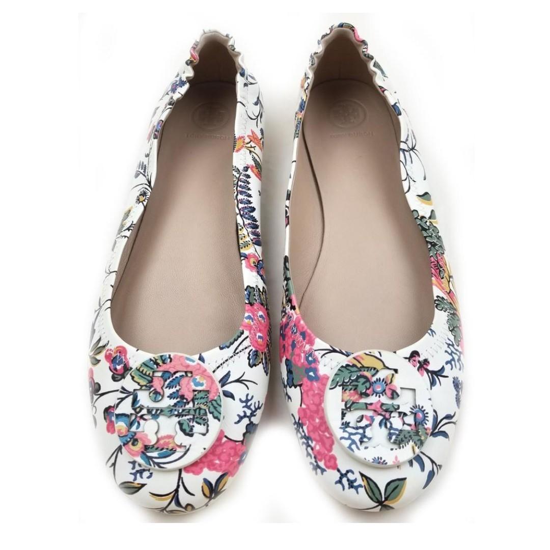 Tory burch floral ballet store flats