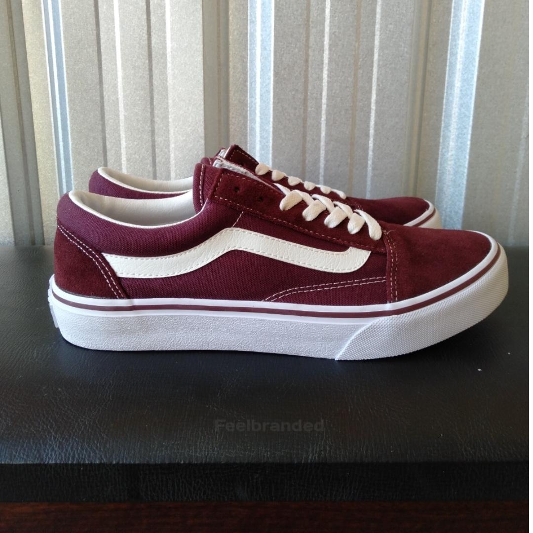 vans old skool merah maroon