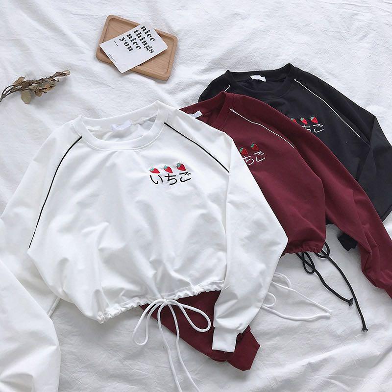 cropped sweater sweatshirt