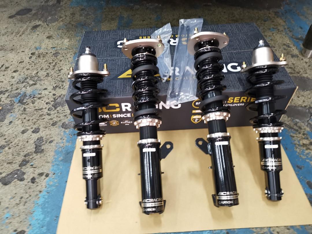 1 Month Old Bc Br Series Coilover 30 Level Adjustable Dampening And Height Installed At Fong Kim Car Accessories Accessories On Carousell