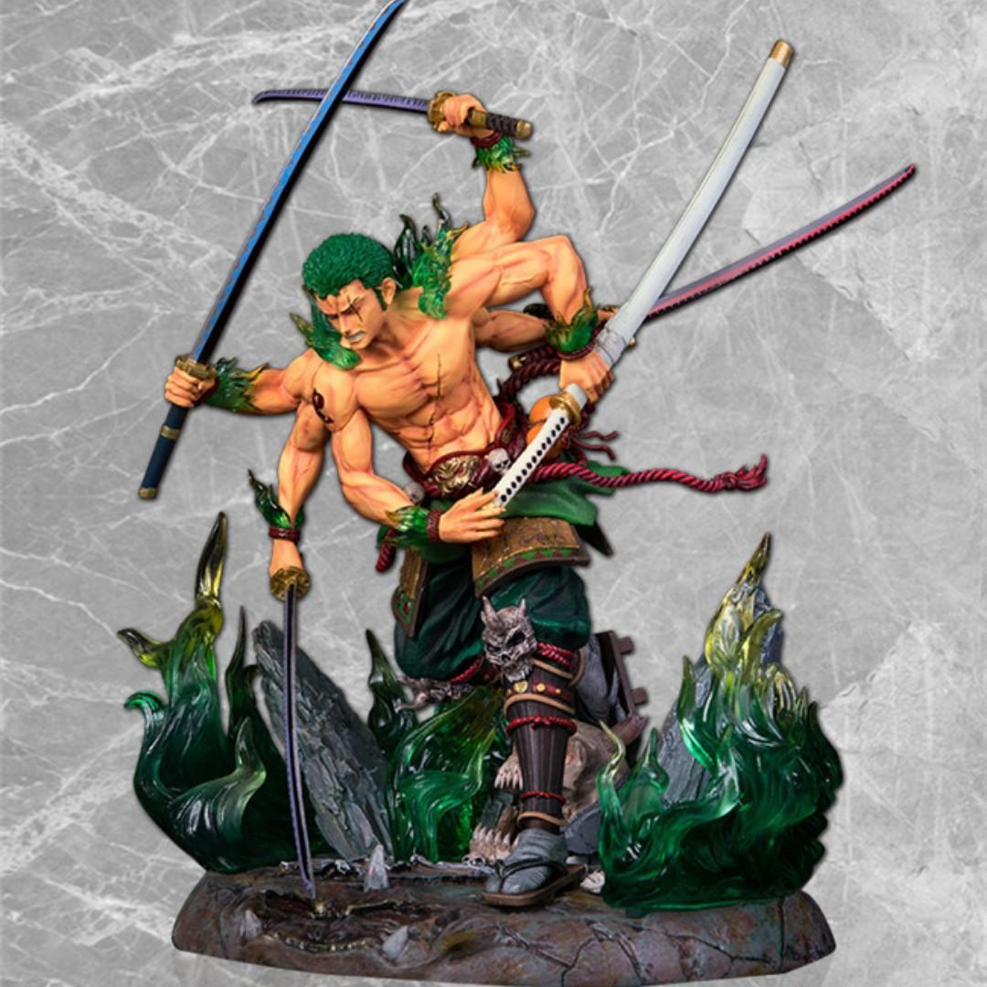 惠美玩品海賊王gk 公仔1904 百鬼夜行阿修羅道索隆鬼蜘蛛 玩具 公仔在旋轉拍賣